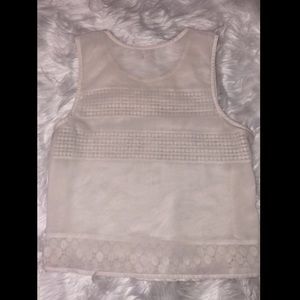 🤍Pretty Hollister white blouse🤍Size L in EUC🤍